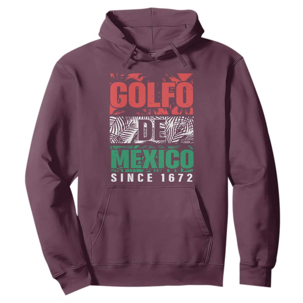 Gulf Of Mexico El Golfo De México Hoodie Beach Palm Tree TS11 Maroon Print Your Wear