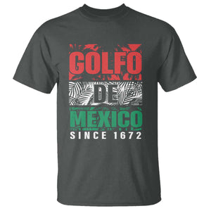 Gulf Of Mexico El Golfo De México T Shirt Beach Palm Tree TS11 Dark Heather Print Your Wear