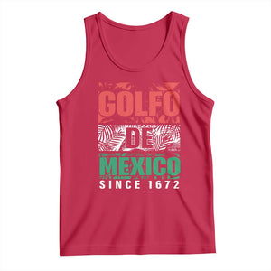 Gulf Of Mexico El Golfo De México Tank Top Beach Palm Tree TS11 Red Print Your Wear