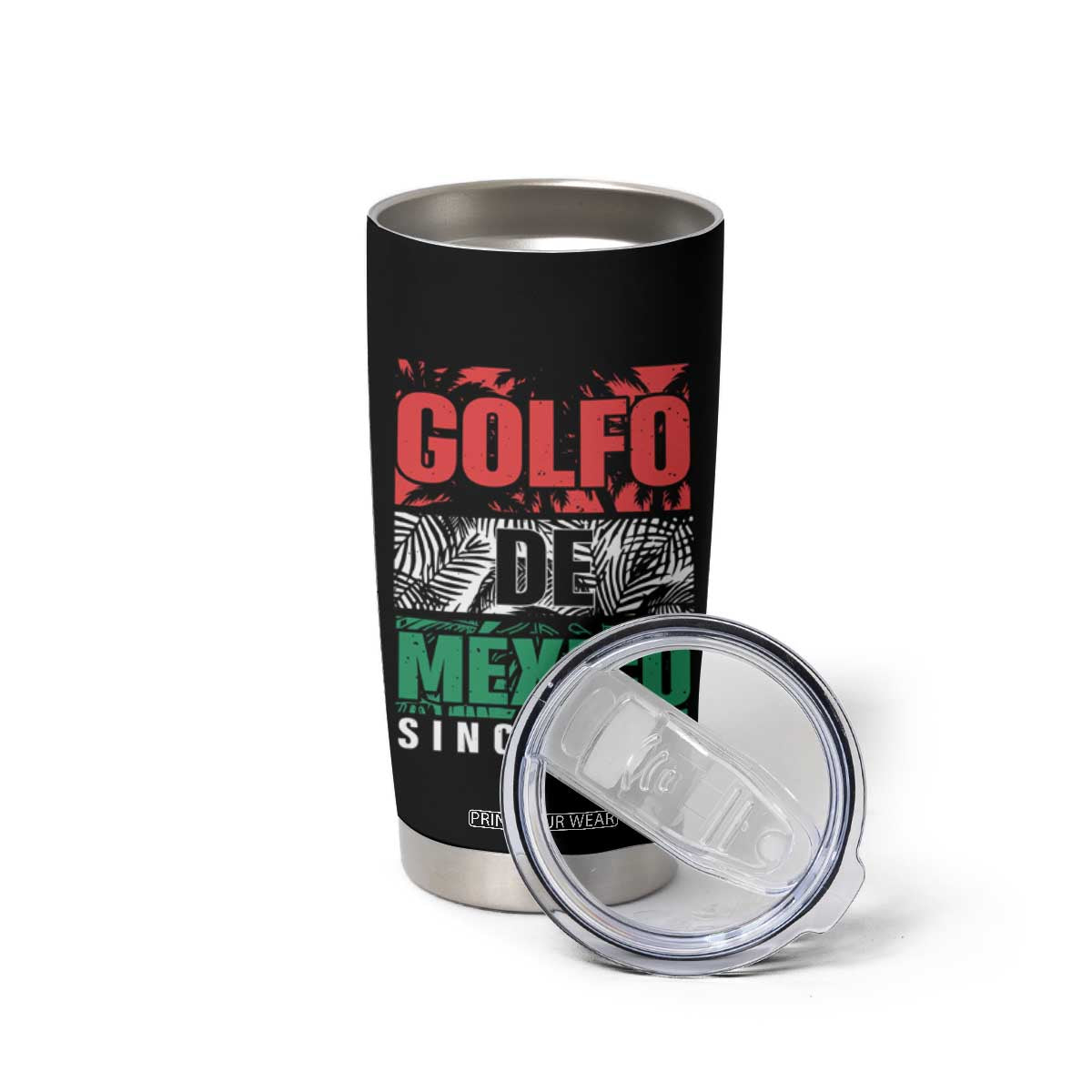 Gulf Of Mexico El Golfo De México Tumbler Cup Beach Palm Tree TS11 Print Your Wear