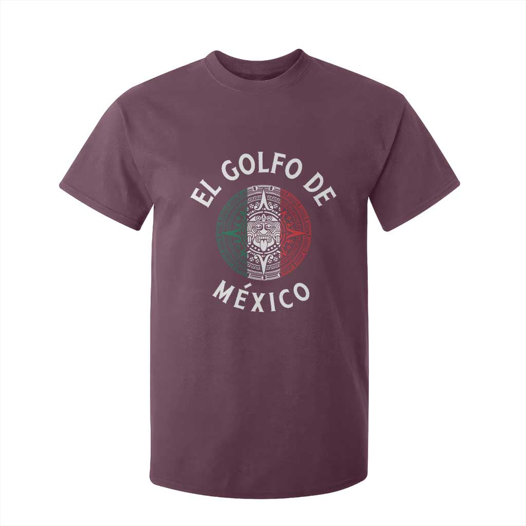 Gulf Of Mexico El Golfo De México Aztec Sun T Shirt For Kid TS11 Maroon Print Your Wear