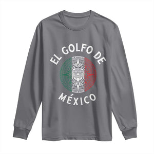 Gulf Of Mexico El Golfo De México Aztec Sun Long Sleeve Shirt TS11 Charcoal Print Your Wear