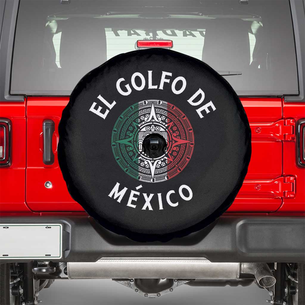 Gulf Of Mexico El Golfo De México Aztec Sun Spare Tire Cover TS11 Black Print Your Wear