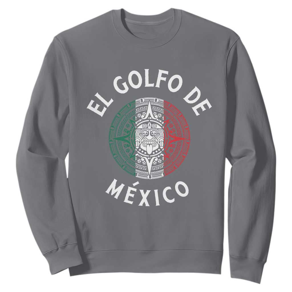 Gulf Of Mexico El Golfo De México Aztec Sun Sweatshirt TS11 Charcoal Print Your Wear