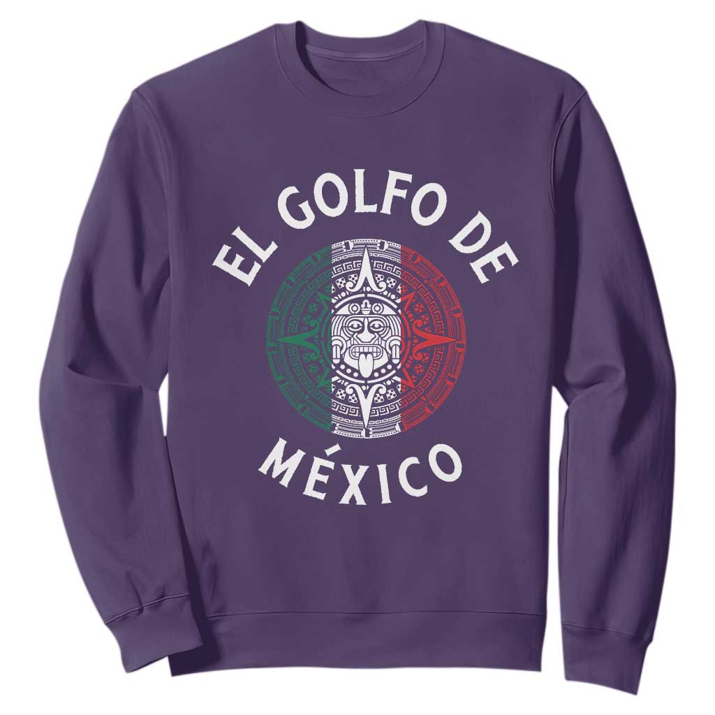 Gulf Of Mexico El Golfo De México Aztec Sun Sweatshirt TS11 Purple Print Your Wear
