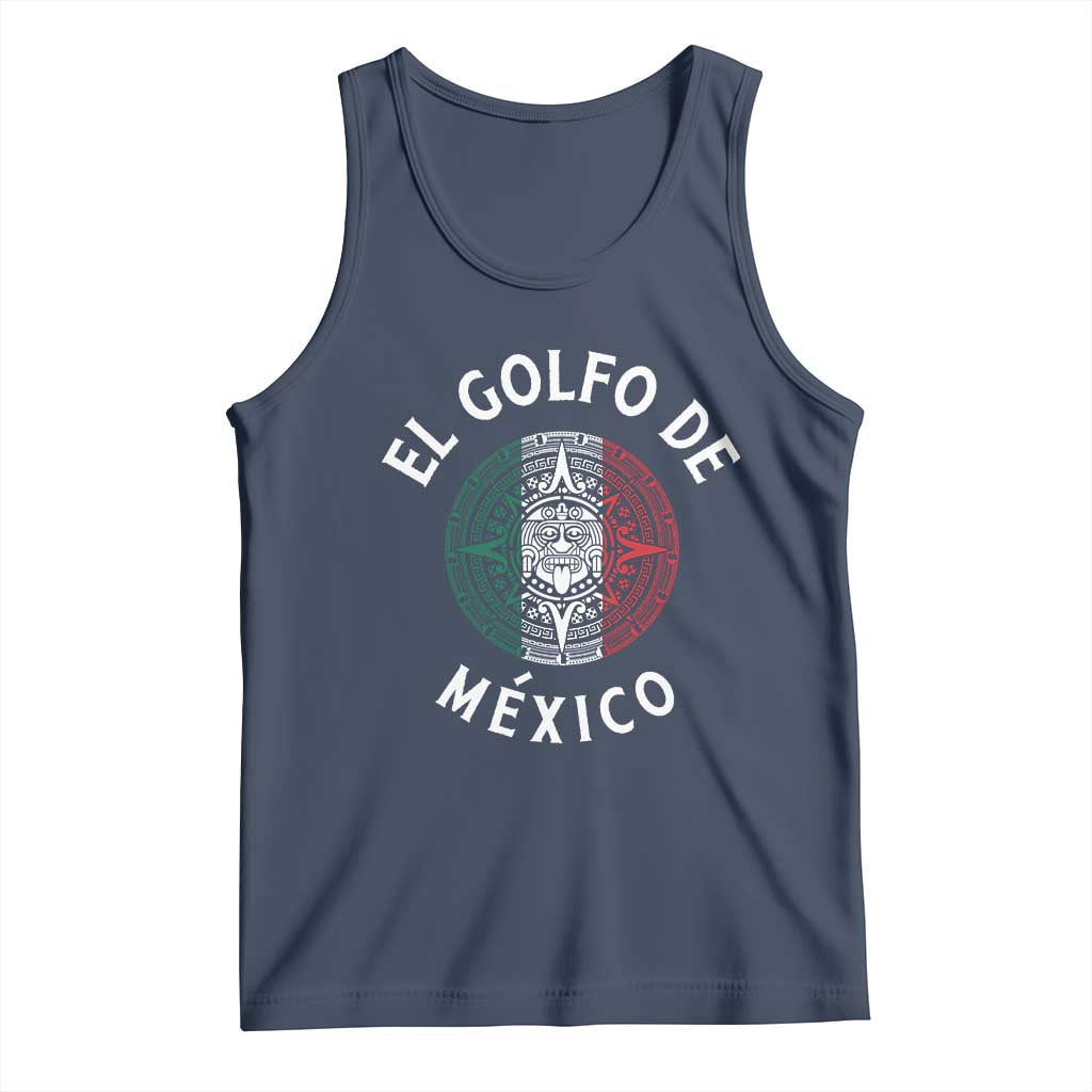 Gulf Of Mexico El Golfo De México Aztec Sun Tank Top TS11 Navy Print Your Wear