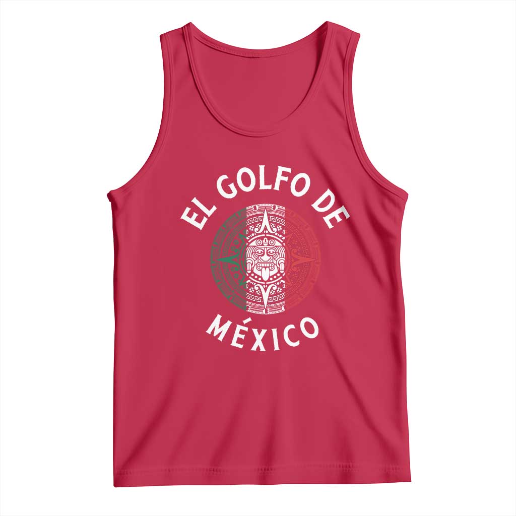 Gulf Of Mexico El Golfo De México Aztec Sun Tank Top TS11 Red Print Your Wear