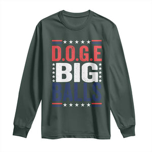 Funny DOGE Big Balls Long Sleeve Shirt Harry Bolz Meme TS11 Dark Forest Green Print Your Wear