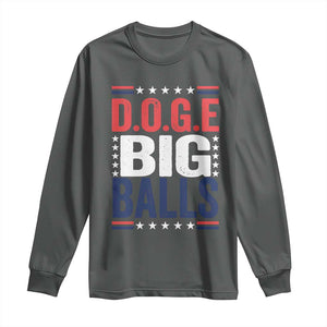 Funny DOGE Big Balls Long Sleeve Shirt Harry Bolz Meme TS11 Dark Heather Print Your Wear