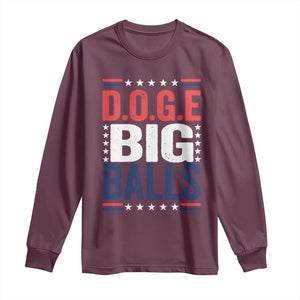 Funny DOGE Big Balls Long Sleeve Shirt Harry Bolz Meme TS11 Maroon Print Your Wear