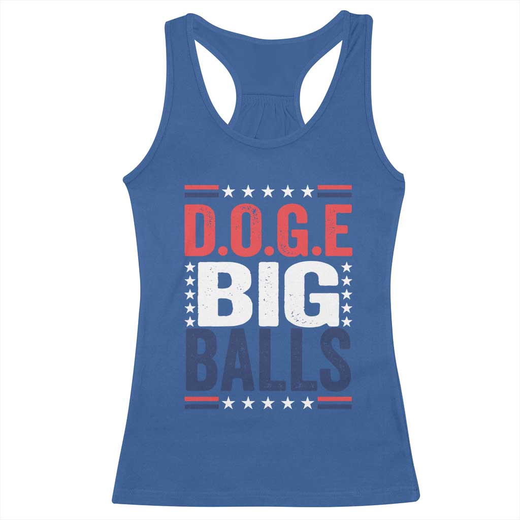 Funny DOGE Big Balls Racerback Tank Top Harry Bolz Meme TS11 Royal Blue Print Your Wear