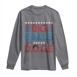 Funny DOGE Big Balls Long Sleeve Shirt Harry Bolz Meme Vintage Stripes TS11 Charcoal Print Your Wear