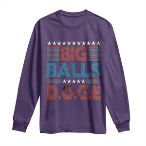 Funny DOGE Big Balls Long Sleeve Shirt Harry Bolz Meme Vintage Stripes TS11 Purple Print Your Wear