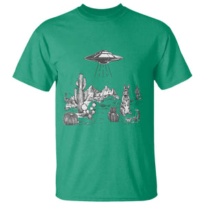 Funny Western Easter Day UFO Bunny Alien T Shirt TS11 Irish Green Print Your Wear