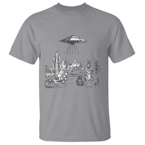 Funny Western Easter Day UFO Bunny Alien T Shirt TS11 Sport Gray Print Your Wear