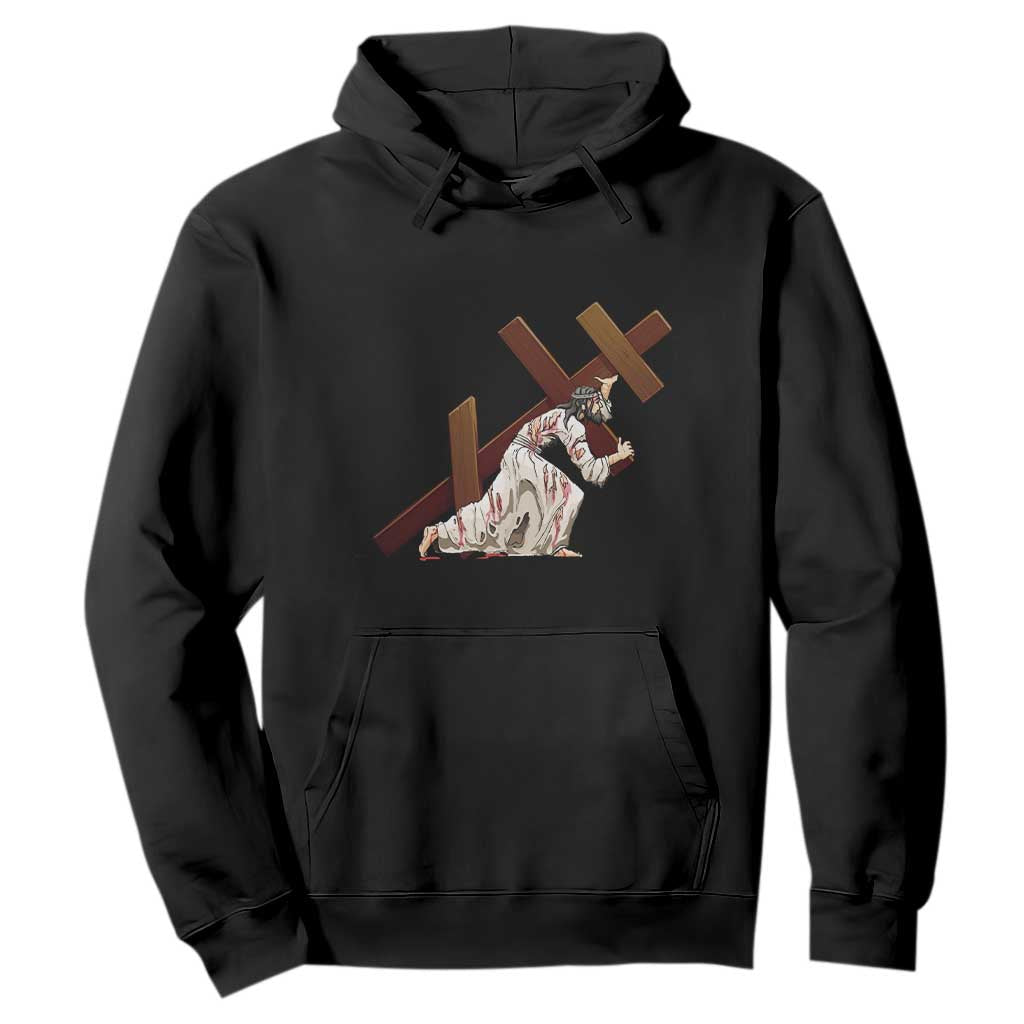 Orthodox Easter Jesus Is Carrying The Orthodox Cross Hoodie TS11 Black Print Your Wear