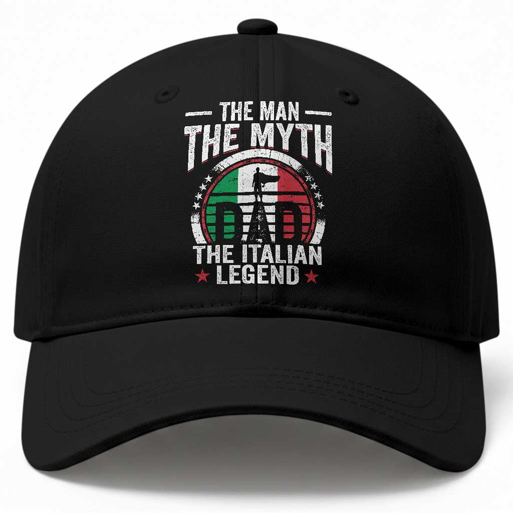 Funny Italian Dad Baseball Cap The Man The Myth The Italian Legend TS11 Print Your Wear