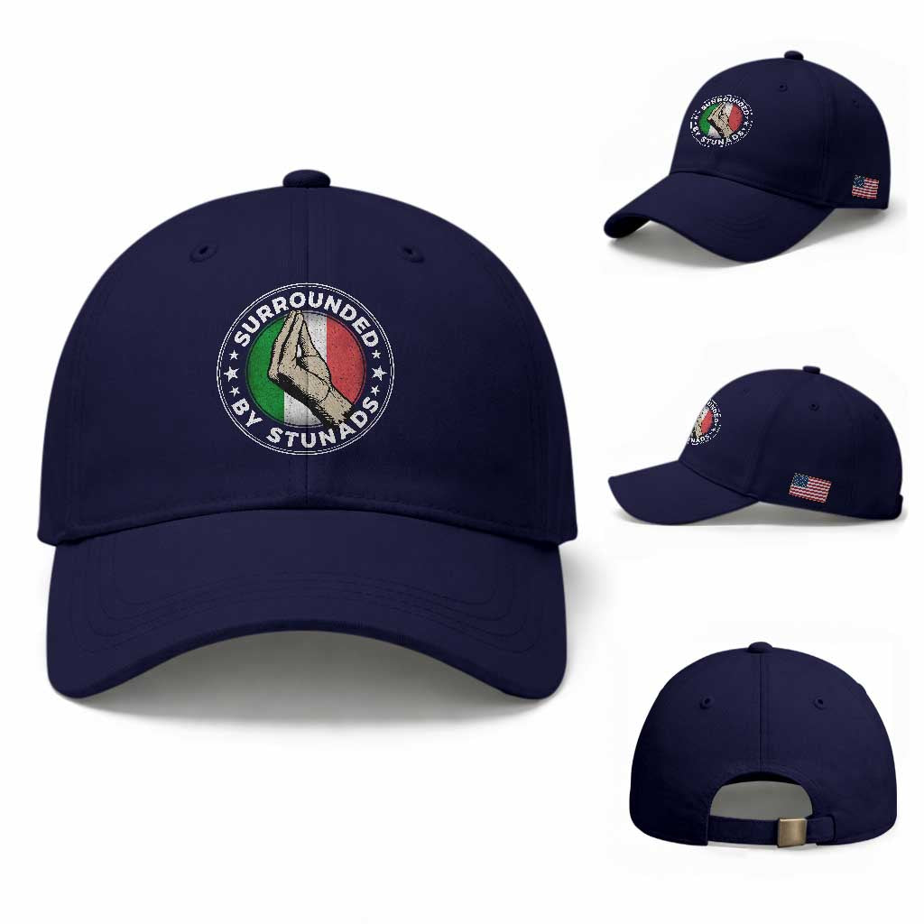 Funny Italian Slang Baseball Cap Surrounded By Stunads Che Vuoi TS11 Baseball Cap Universal Fit Dark Blue Print Your Wear