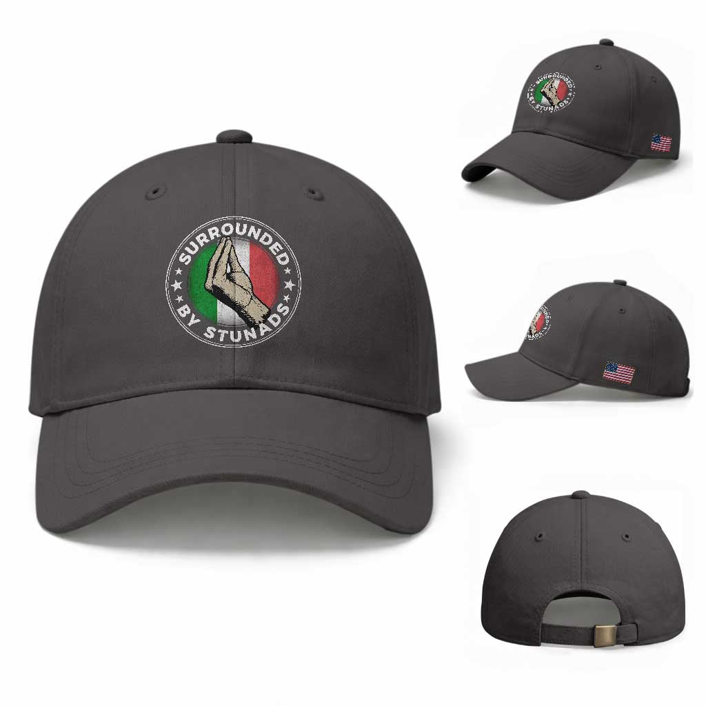 Funny Italian Slang Baseball Cap Surrounded By Stunads Che Vuoi TS11 Baseball Cap Universal Fit Dark Gray Print Your Wear