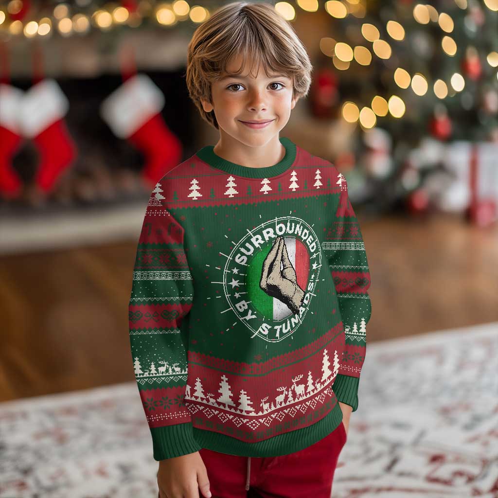 Funny Italian Slang Knit Sweatshirt Surrounded By Stunads Che Vuoi TS11 Christmas Print Your Wear
