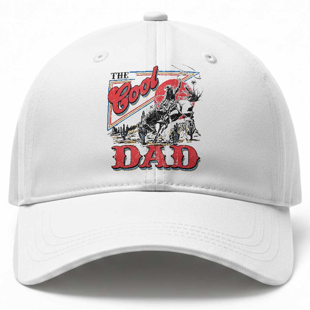 Funny Western Cowboy The Cool Dad Baseball Cap Father's Day TS11 Print Your Wear