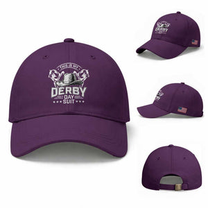Funny This Is My Derby Day Suit Baseball Cap Horse Racing TS11 Baseball Cap Universal Fit Purple Print Your Wear