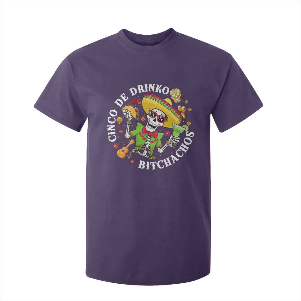 Cinco De Drinko Bitchachos T Shirt For Kid Funny Cinco De Mayo Drinking Mexican Fiesta TS11 Purple Print Your Wear
