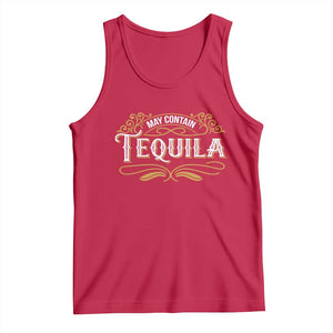 May Contain Tequila Tank Top Classic Drinking Humor TS11 Red Print Your Wear
