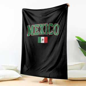 Mexico Flag Vintage Mexican Pride Heritage Throw Blanket TS11 Print Your Wear