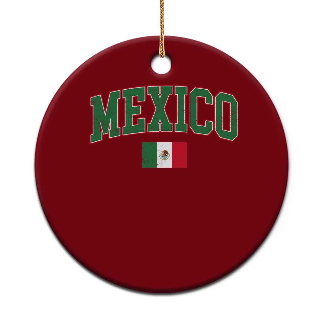 Mexico Flag Vintage Mexican Pride Heritage Ceramic Ornament TS11 1pc Red Print Your Wear