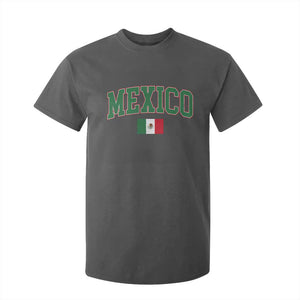 Mexico Flag Vintage Mexican Pride Heritage T Shirt For Kid TS11 Dark Heather Print Your Wear
