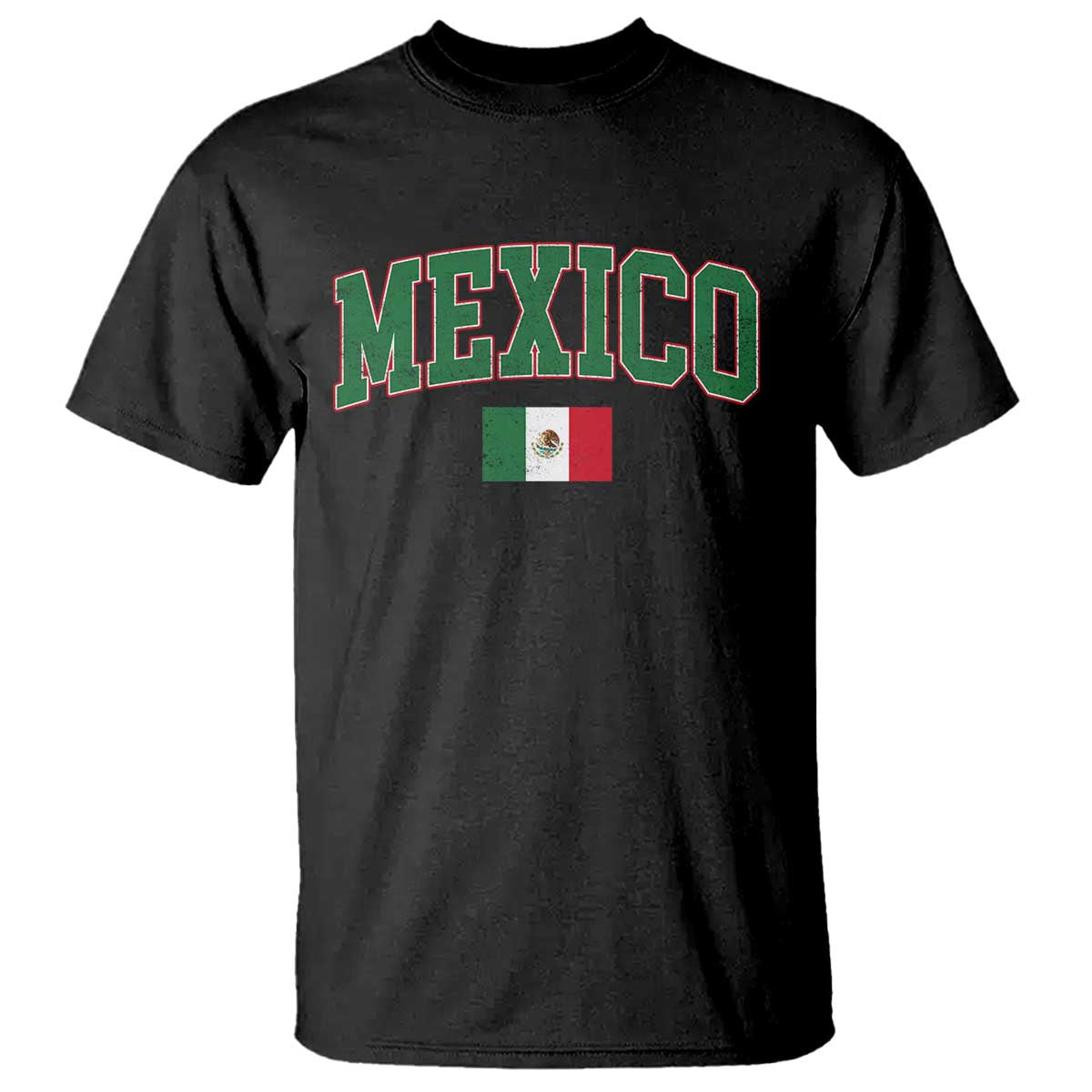 Mexico Flag Vintage Mexican Pride Heritage T Shirt TS11 Black Print Your Wear