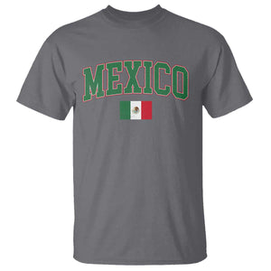 Mexico Flag Vintage Mexican Pride Heritage T Shirt TS11 Charcoal Print Your Wear