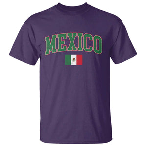 Mexico Flag Vintage Mexican Pride Heritage T Shirt TS11 Purple Print Your Wear