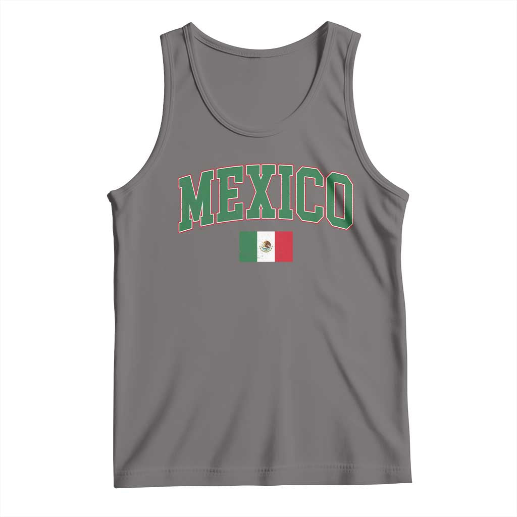 Mexico Flag Vintage Mexican Pride Heritage Tank Top TS11 Deep Heather Print Your Wear