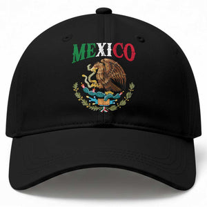 Mexican Coat Of Arms Mexico Vintage Flag Baseball Cap TS11 Print Your Wear