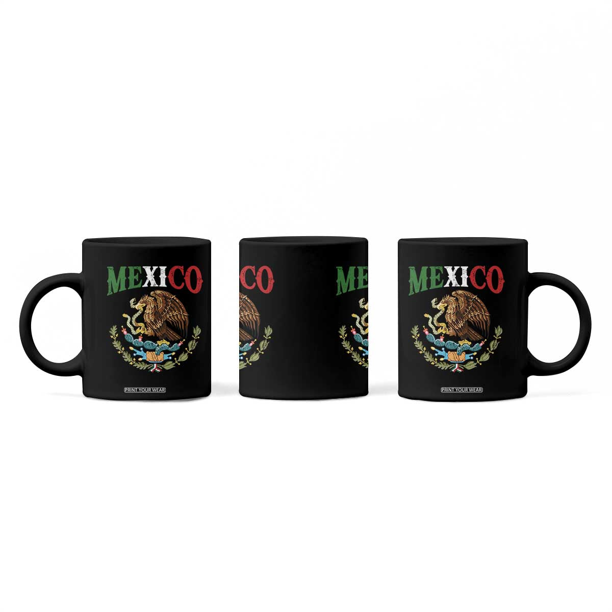 Mexican Coat Of Arms Mexico Vintage Flag Coffee Mug TS11 Print Your Wear