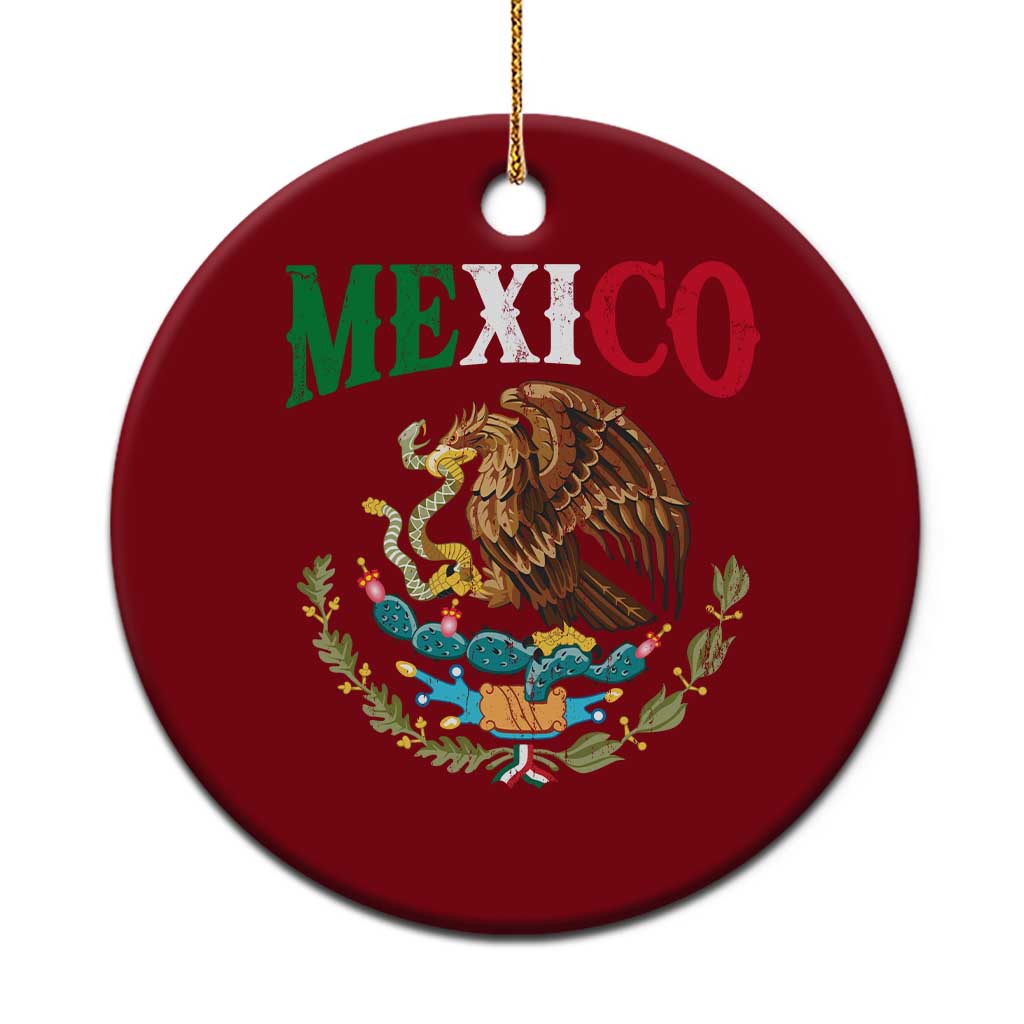 Mexican Coat Of Arms Mexico Vintage Flag Ceramic Ornament TS11 1pc Red Print Your Wear