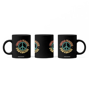 Unpaid Peaceful Protester Coffee Mug Social Justice Floral Peace Sign TS11 Print Your Wear