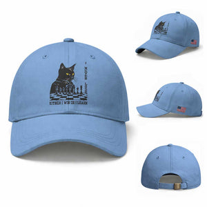 Chess Lover Baseball Cap I Never Lose Either I Win Or I Learn Elegant Cool Cat TS11 Baseball Cap Universal Fit Light Blue Print Your Wear