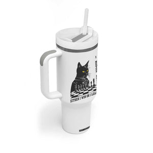 Chess Lover Tumbler With Handle I Never Lose Either I Win Or I Learn Elegant Cool Cat TS11 Print Your Wear