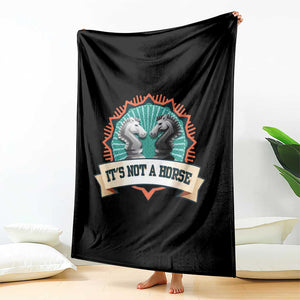 Funny Chess Lover Throw Blanket It's Not A Horse Knight Horse TS11 Print Your Wear