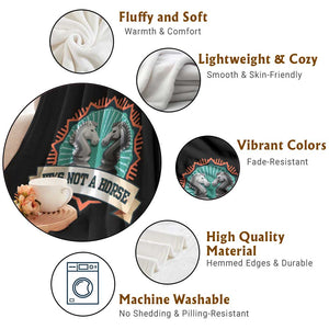 Funny Chess Lover Throw Blanket It's Not A Horse Knight Horse TS11 Print Your Wear