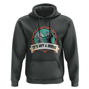 Funny Chess Lover Hoodie It's Not A Horse Knight Horse TS11 Dark Heather Print Your Wear