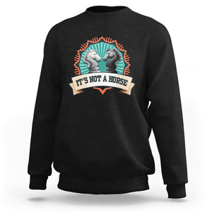 Funny Chess Lover Sweatshirt It's Not A Horse Knight Horse TS11 Black Print Your Wear