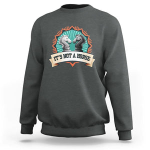 Funny Chess Lover Sweatshirt It's Not A Horse Knight Horse TS11 Dark Heather Print Your Wear