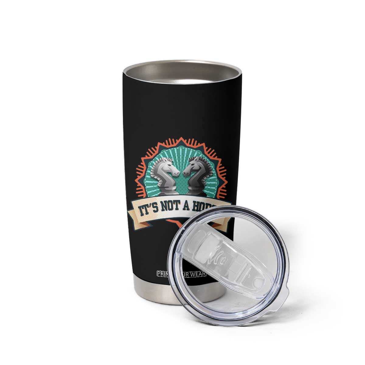Funny Chess Lover Tumbler Cup It's Not A Horse Knight Horse TS11 Print Your Wear