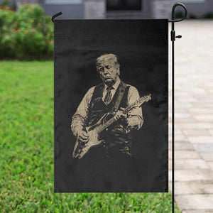 US Nation's Leader Playing Electic Rock Guitar Retro Vintage Garden Flag TS11 Print Your Wear