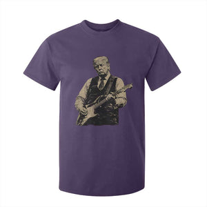 US Nation's Leader Playing Electic Rock Guitar Retro Vintage T Shirt For Kid TS11 Purple Print Your Wear