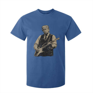 US Nation's Leader Playing Electic Rock Guitar Retro Vintage T Shirt For Kid TS11 Royal Blue Print Your Wear